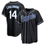 Johmsee KC.Royals #14 Jac Caglianone Player Black Carbon Fashion Home Game Stitched Jerseys