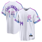 Johmsee KC.Royals #14 Jac Caglianone Player White 2026 City Connect Limited Home Stitched Jerseys