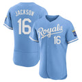 Johmsee KC.Royals #16 Bo Jackson Player Light Blue Alt Limited Elite Home Stitched Jerseys
