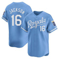 Johmsee KC.Royals #16 Bo Jackson Player Light Blue Alt Limited Home Stitched Jerseys