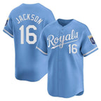 Johmsee KC.Royals #16 Bo Jackson Player Light Blue Alt Limited Home Stitched Jerseys
