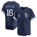Johmsee KC.Royals #16 Bo Jackson Player Navy City Connect Limited Home Stitched Jerseys