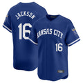 Johmsee KC.Royals #16 Bo Jackson Player Royal Limited Home Stitched Jerseys