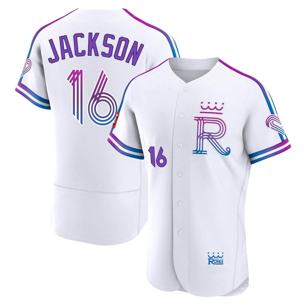 Johmsee KC.Royals #16 Bo Jackson Player White 2026 City Connect Limited Elite Home Stitched Jerseys