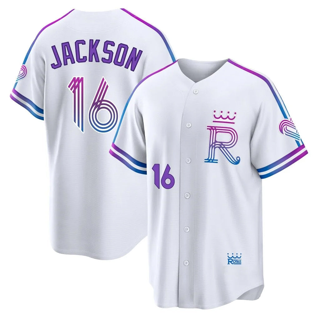 Johmsee KC.Royals #16 Bo Jackson Player White 2026 City Connect Limited Home Stitched Jerseys