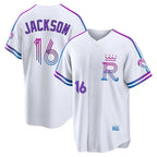 Johmsee KC.Royals #16 Bo Jackson Player White 2026 City Connect Limited Home Stitched Jerseys