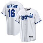 Johmsee KC.Royals #16 Bo Jackson Player White Home Game Stitched Jerseys