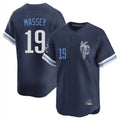 Johmsee KC.Royals #19 Michael Massey Player Navy City Connect Limited Home Stitched Jerseys