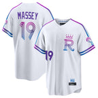 Johmsee KC.Royals #19 Michael Massey Player White 2026 City Connect Limited Home Stitched Jerseys