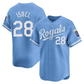 Johmsee KC.Royals #28 Kyle Isbel Player Light Blue Alt Limited Home Stitched Jerseys