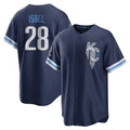 Johmsee KC.Royals #28 Kyle Isbel Player Navy City Connect Home Game Stitched Jerseys