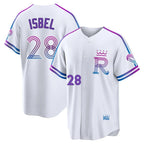 Johmsee KC.Royals #28 Kyle Isbel Player White 2026 City Connect Limited Home Stitched Jerseys