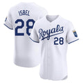 Johmsee KC.Royals #28 Kyle Isbel Player White Alt Limited Elite Home Stitched Jerseys