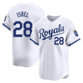 Johmsee KC.Royals #28 Kyle Isbel Player White Alt Limited Home Stitched Jerseys
