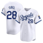Johmsee KC.Royals #28 Kyle Isbel Player White Alt Limited Home Stitched Jerseys