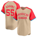 Johmsee KC.Royals #55 Cole Ragans Player Cream American League All-Star Game Limited Home Stitched Jerseys