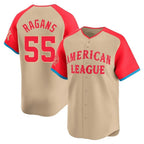 Johmsee KC.Royals #55 Cole Ragans Player Cream American League All-Star Game Limited Home Stitched Jerseys