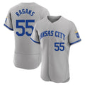 Johmsee KC.Royals #55 Cole Ragans Player Gray Limited Elite Home Game Stitched Jerseys