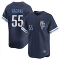 Johmsee KC.Royals #55 Cole Ragans Player Navy City Connect Limited Home Stitched Jerseys
