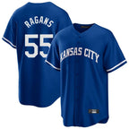 Johmsee KC.Royals #55 Cole Ragans Player Royal Game Home Stitched Jerseys