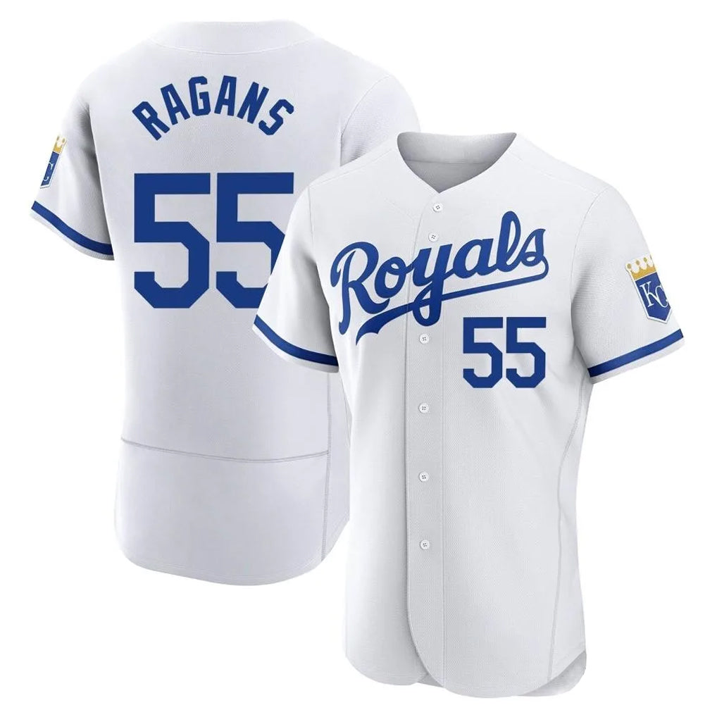 Johmsee KC.Royals #55 Cole Ragans Player White Limited Elite Home Game Stitched Jerseys