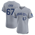 Johmsee KC.Royals #67 Seth Lugo Player Gray Limited Elite Home Stitched Jerseys