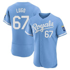 Johmsee KC.Royals #67 Seth Lugo Player Light Blue Alt Limited Elite Home Stitched Jerseys