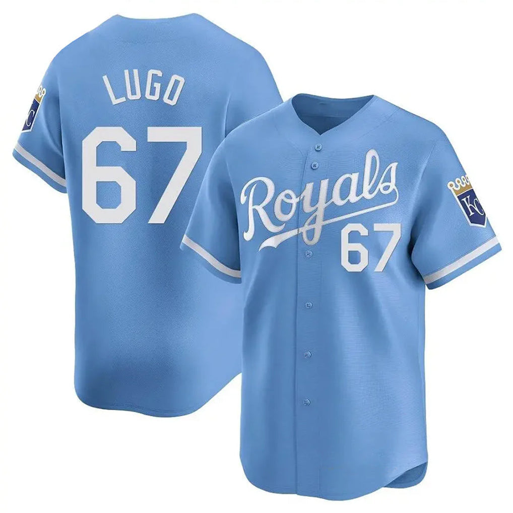 Johmsee KC.Royals #67 Seth Lugo Player Light Blue Alt Limited Home Stitched Jerseys