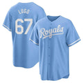 Johmsee KC.Royals #67 Seth Lugo Player Light Blue Home Game Stitched Jerseys