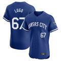 Johmsee KC.Royals #67 Seth Lugo Player Royal Limited Elite Home Game Stitched Jerseys