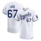 Johmsee KC.Royals #67 Seth Lugo Player White Alt Limited Elite Home Stitched Jerseys