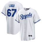 Johmsee KC.Royals #67 Seth Lugo Player White Home Game Stitched Jerseys