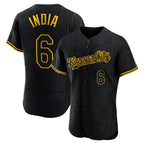 Johmsee KC.Royals #6 Jonathan India Player Black Snake Skin City Limited Elite Stitched Jerseys