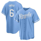 Johmsee KC.Royals #6 Jonathan India Player Light Blue Home Game Stitched Jerseys
