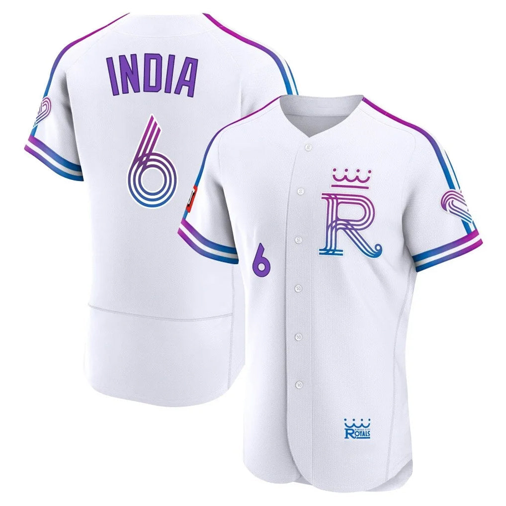 Johmsee KC.Royals #6 Jonathan India Player White 2026 City Connect Limited Elite Home Stitched Jerseys