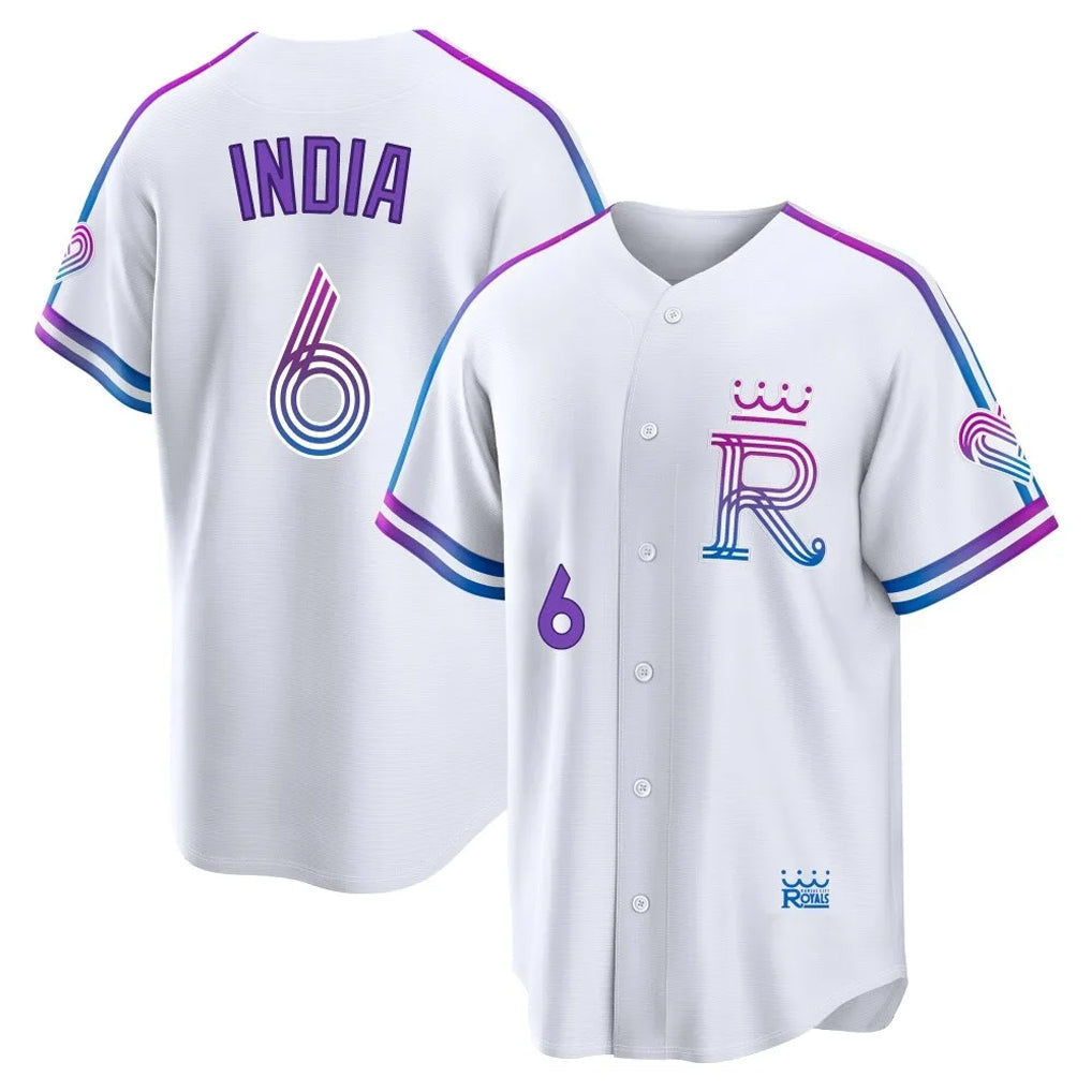 Johmsee KC.Royals #6 Jonathan India Player White 2026 City Connect Limited Home Stitched Jerseys
