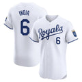 Johmsee KC.Royals #6 Jonathan India Player White Alt Limited Elite Home Stitched Jerseys
