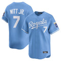 Johmsee KC.Royals #7 Bobby Witt Jr. Player Light Blue Alt Limited Home Stitched Jerseys