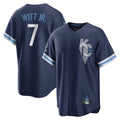 Johmsee KC.Royals #7 Bobby Witt Jr. Player Navy City Connect Home Game Stitched Jerseys