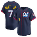 Johmsee KC.Royals #7 Bobby Witt Jr. Player Navy Limited American League All-Star Edition Stitched Jerseys