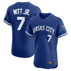 Johmsee KC.Royals #7 Bobby Witt Jr. Player Royal Limited Elite Home Stitched Jerseys