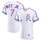 Johmsee KC.Royals #7 Bobby Witt Jr. Player White 2026 City Connect Limited Elite Home Stitched Jerseys
