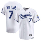 Johmsee KC.Royals #7 Bobby Witt Jr. Player White Alt Limited Home Stitched Jerseys