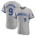 Johmsee KC.Royals #9 Vinnie Pasquantino Player Gray Limited Elite Home Game Stitched Jerseys