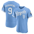 Johmsee KC.Royals #9 Vinnie Pasquantino Player Light Blue Alt Limited Elite Home Stitched Jerseys