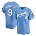 Johmsee KC.Royals #9 Vinnie Pasquantino Player Light Blue Alt Limited Home Stitched Jerseys