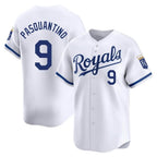 Johmsee KC.Royals #9 Vinnie Pasquantino Player White Alt Limited Home Stitched Jerseys