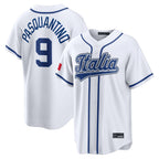 Johmsee KC.Royals #9 Vinnie Pasquantino Player White Italy 2026 WBC Classic Home Stitched Jerseys