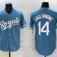 Kansas City Royals #14 Jac Caglianone Light Blue Cool Base Stitched Baseball Jersey