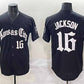 Kansas City Royals #16 Bo Jackson Black 'Gothic Crown Edition' Vapor Premier Limited Stitched Baseball Jersey